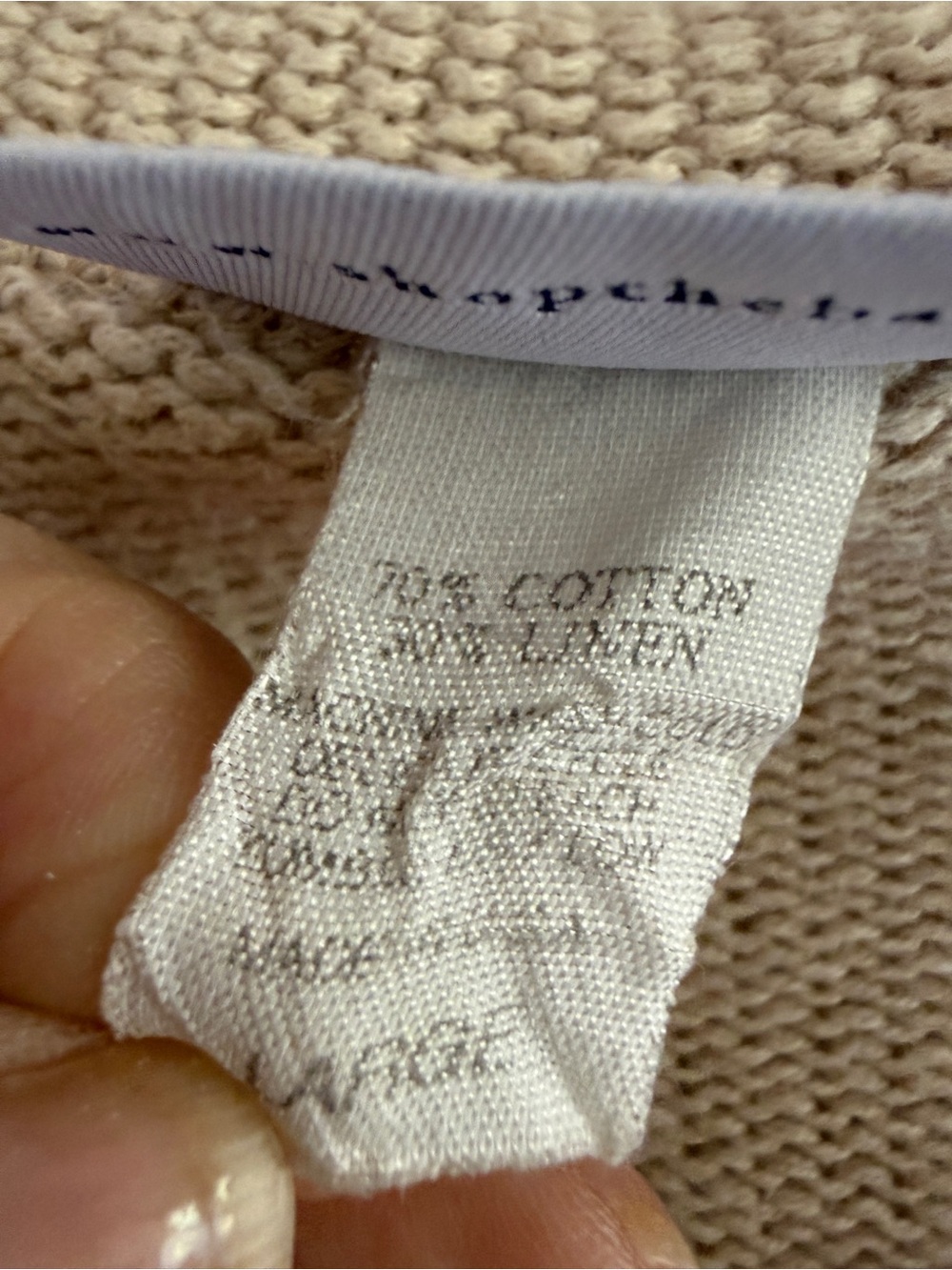 Monterey Bay Beige Button-Front Pocket Sweater Cardigan - Picture 4 of 4